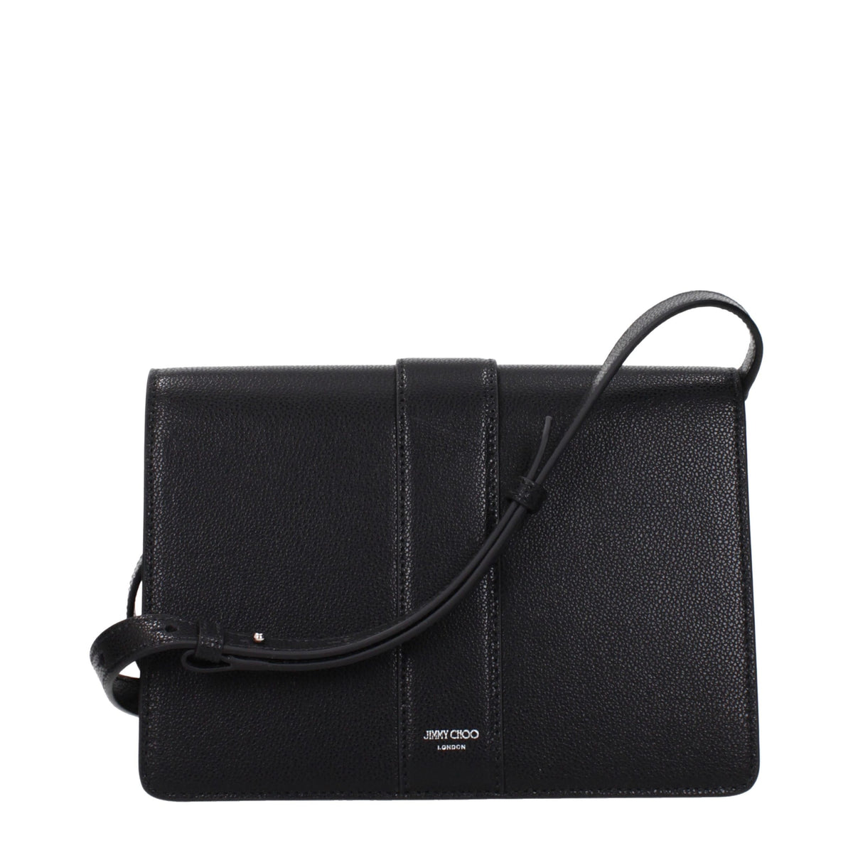 Jimmy Choo Leather Crossbody Handbag - Black