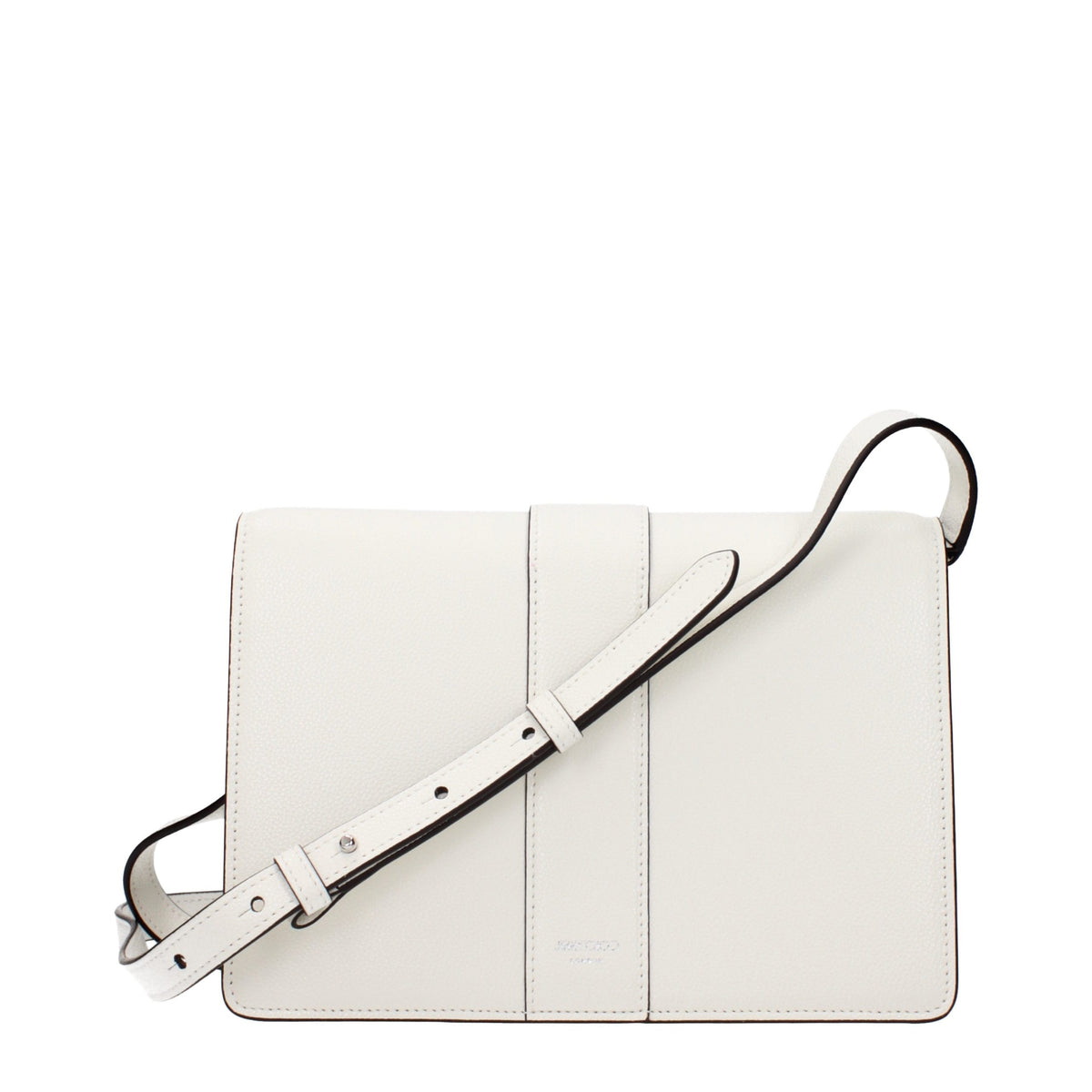 Jimmy Choo Leather Crossbody Handbag - White