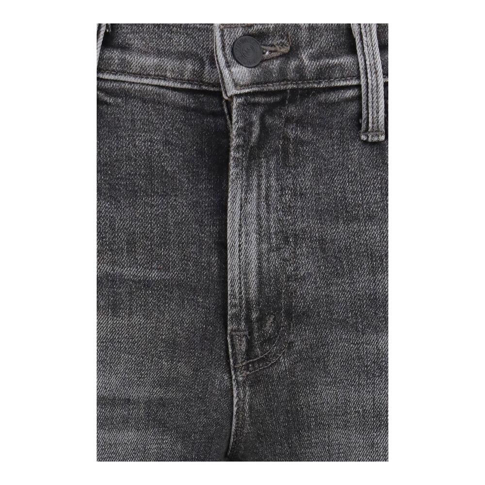 Mother Denim Women's Bootcut Relaxed Fit Regular Mid Rise Denim Cotton Jeans - Gray Signature