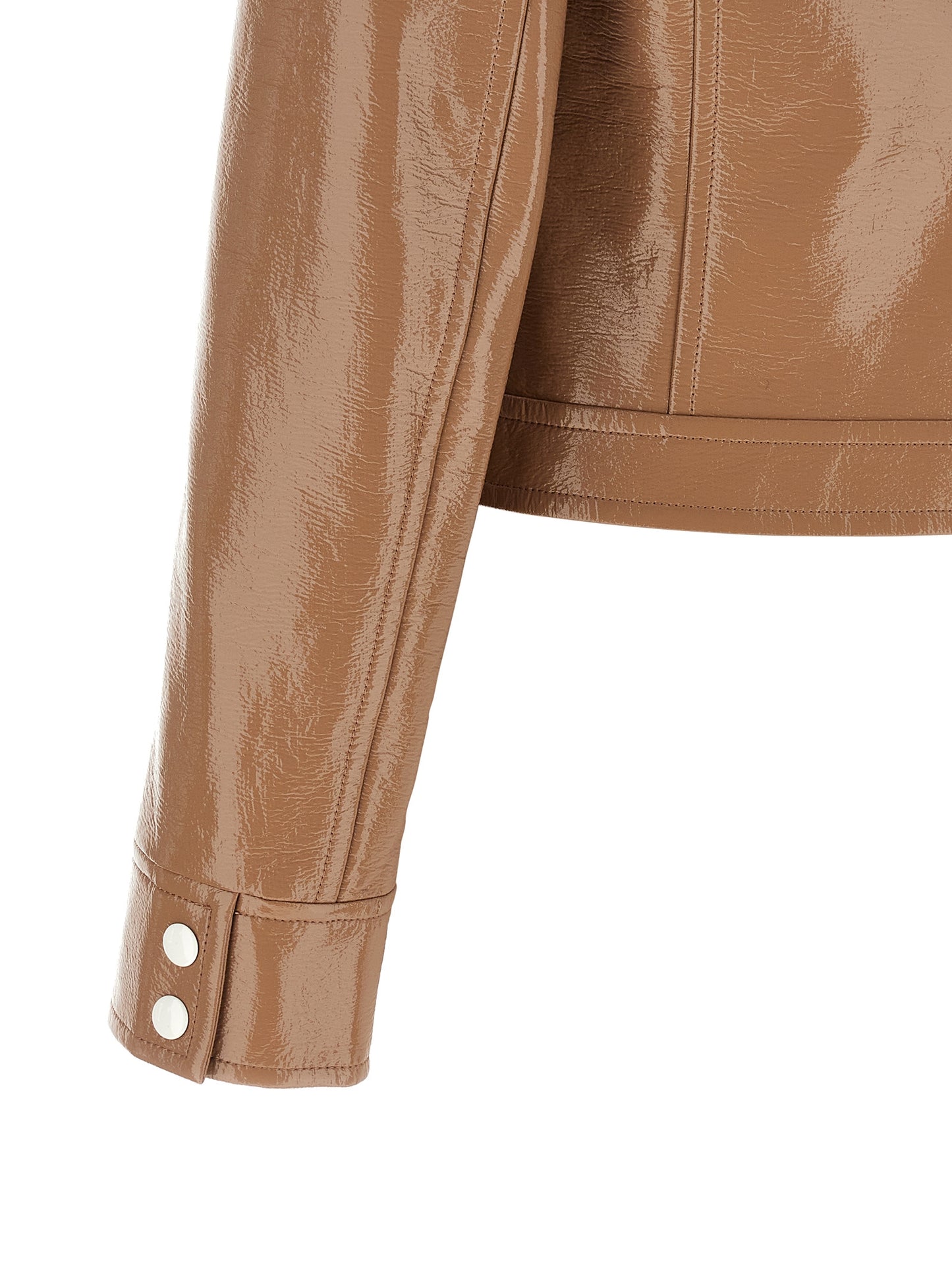 Courrèges Brown Cotton Full-Length Jacket
