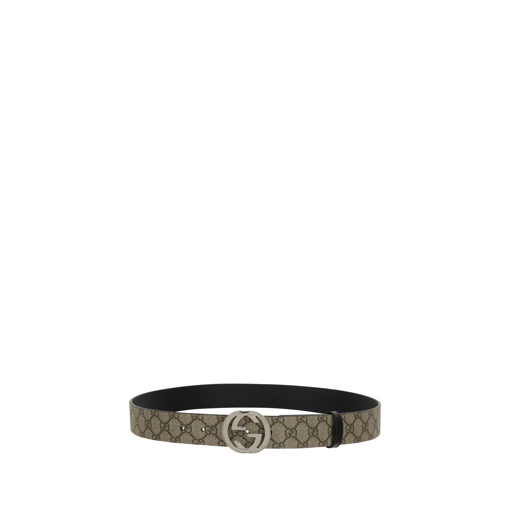 Gucci Gg Polyester Polyurethane Cotton Belt - Brown Monogram