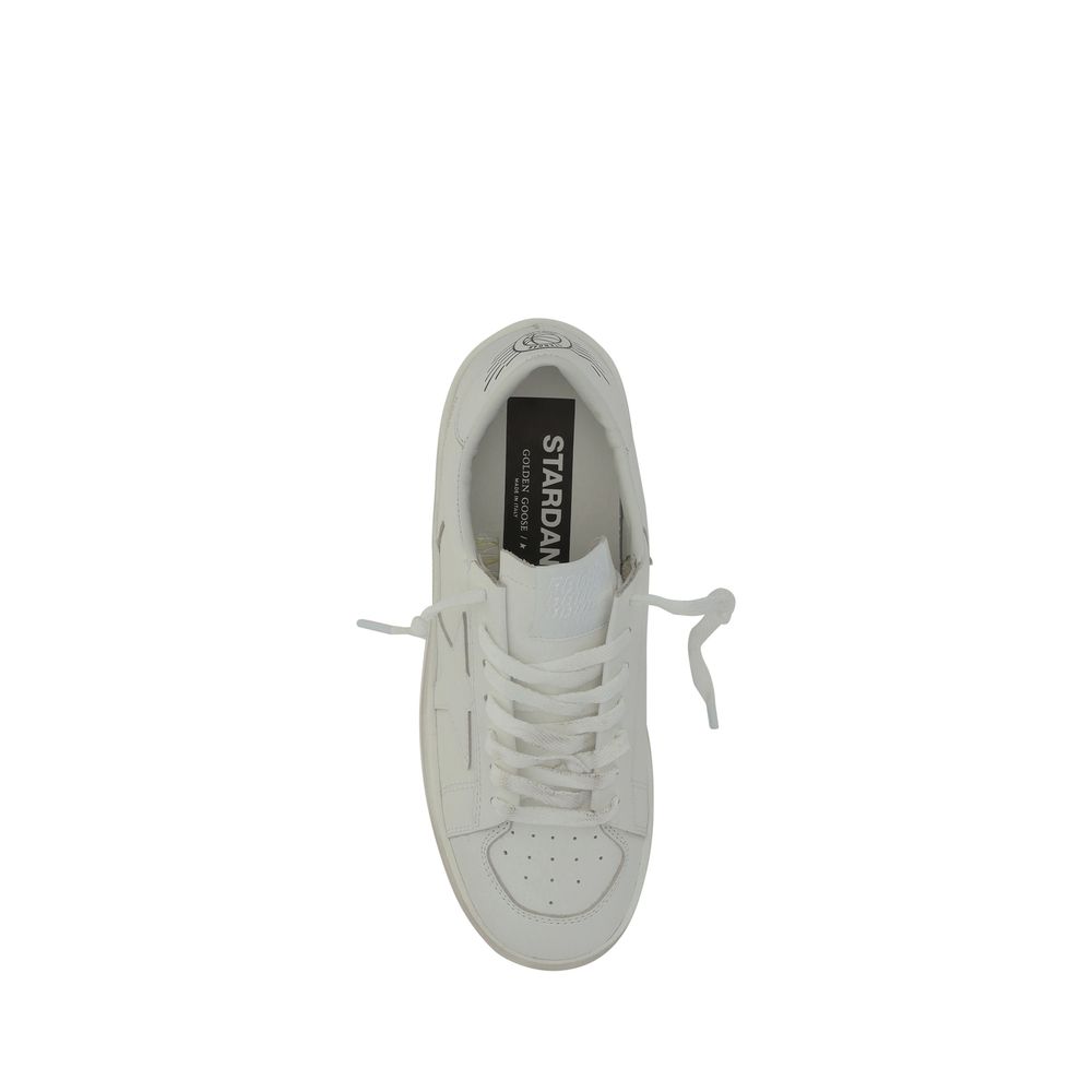 Golden Goose Star Women's Fashion Goatskin Leather Sneakers - White Signature