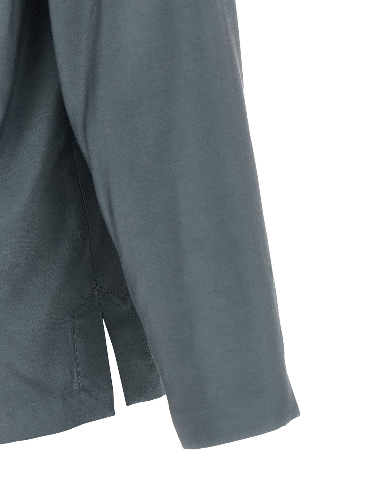 Kenzo Men's V Neck Viscose Wool Blazer - Gray