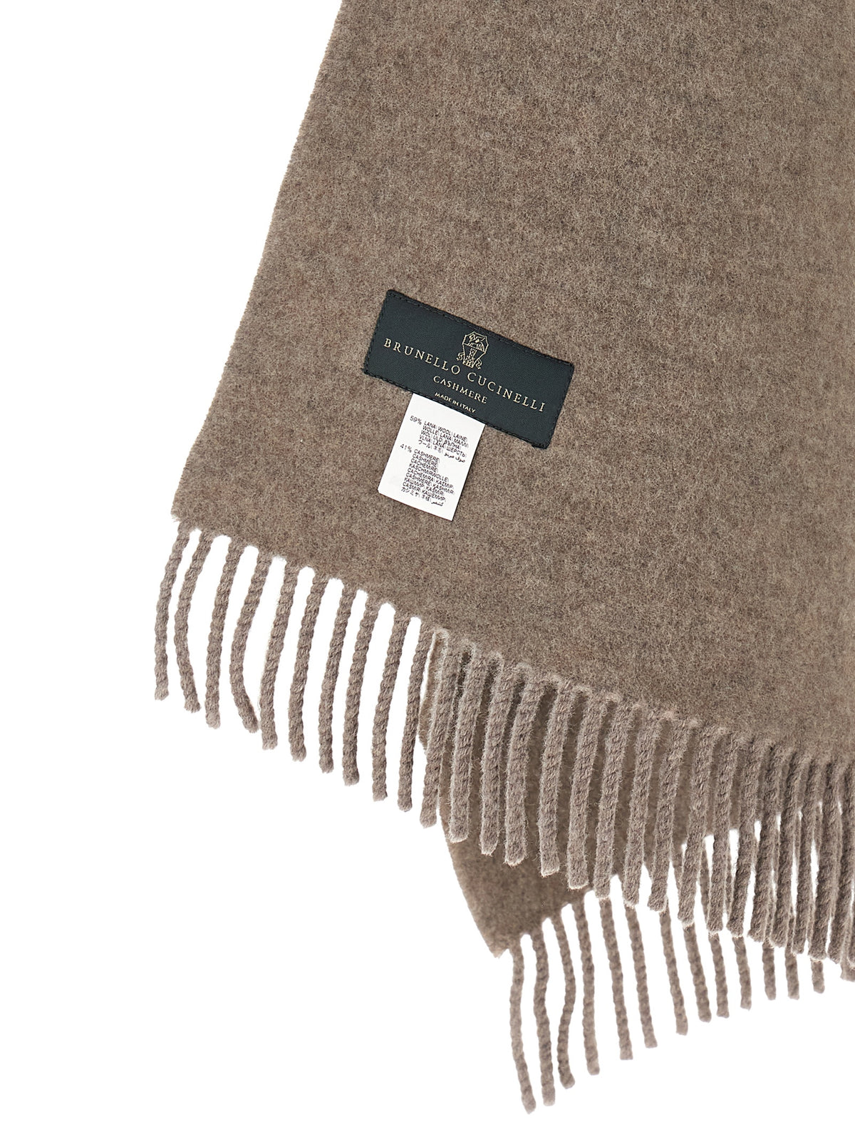 Brunello Cucinelli Cashmere Hooded Scarf - Brown Hazelnut Signature