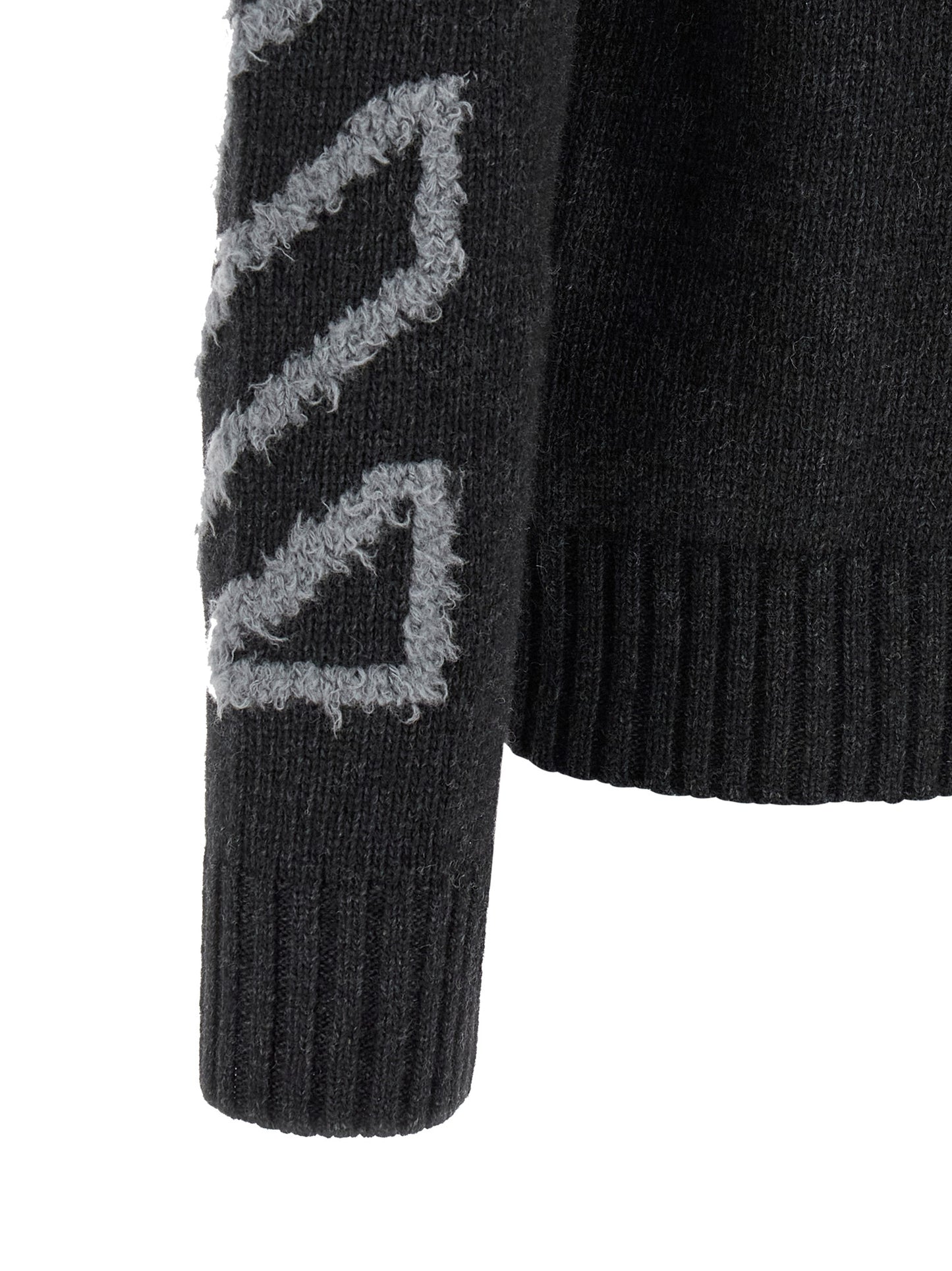 Off-White Gray Wool Cardigan