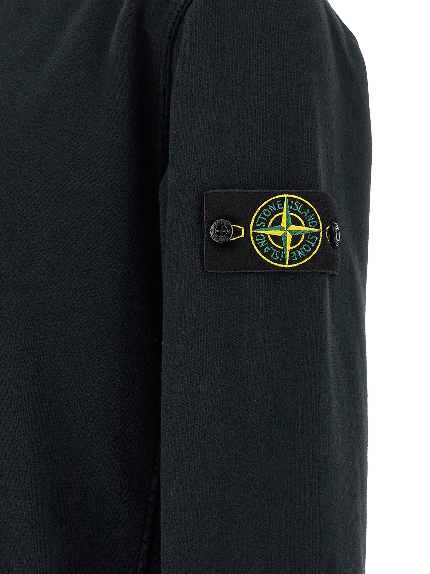 Stone Island Blue Cotton Sweatshirt