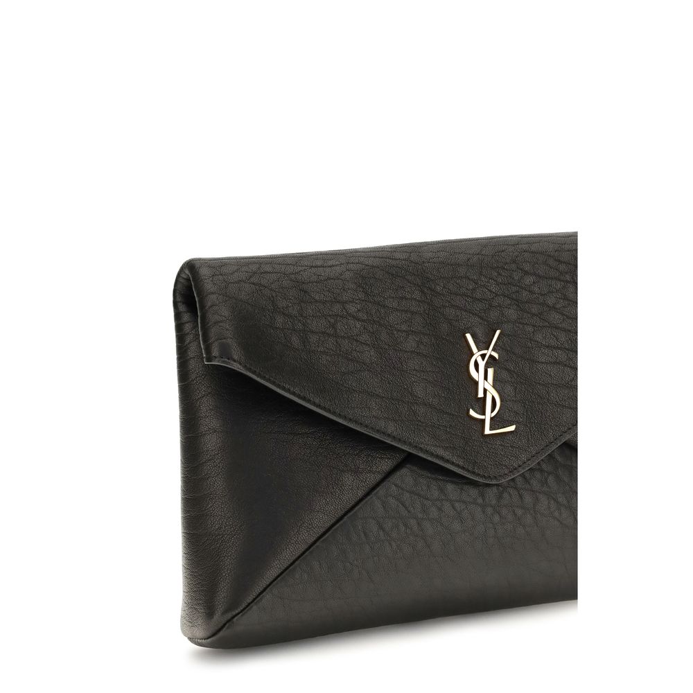 Saint Laurent Lamb Leather Wallet - Black