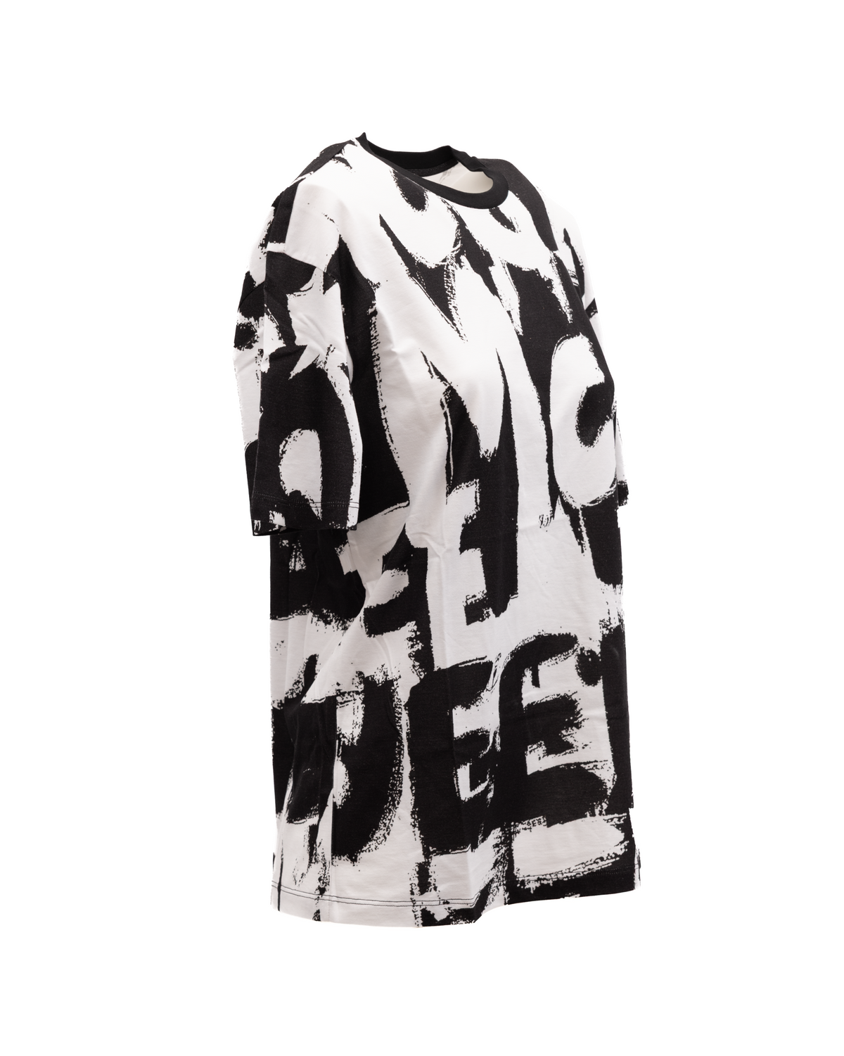 Alexander McQueen Women's Cotton T-Shirt - Black White