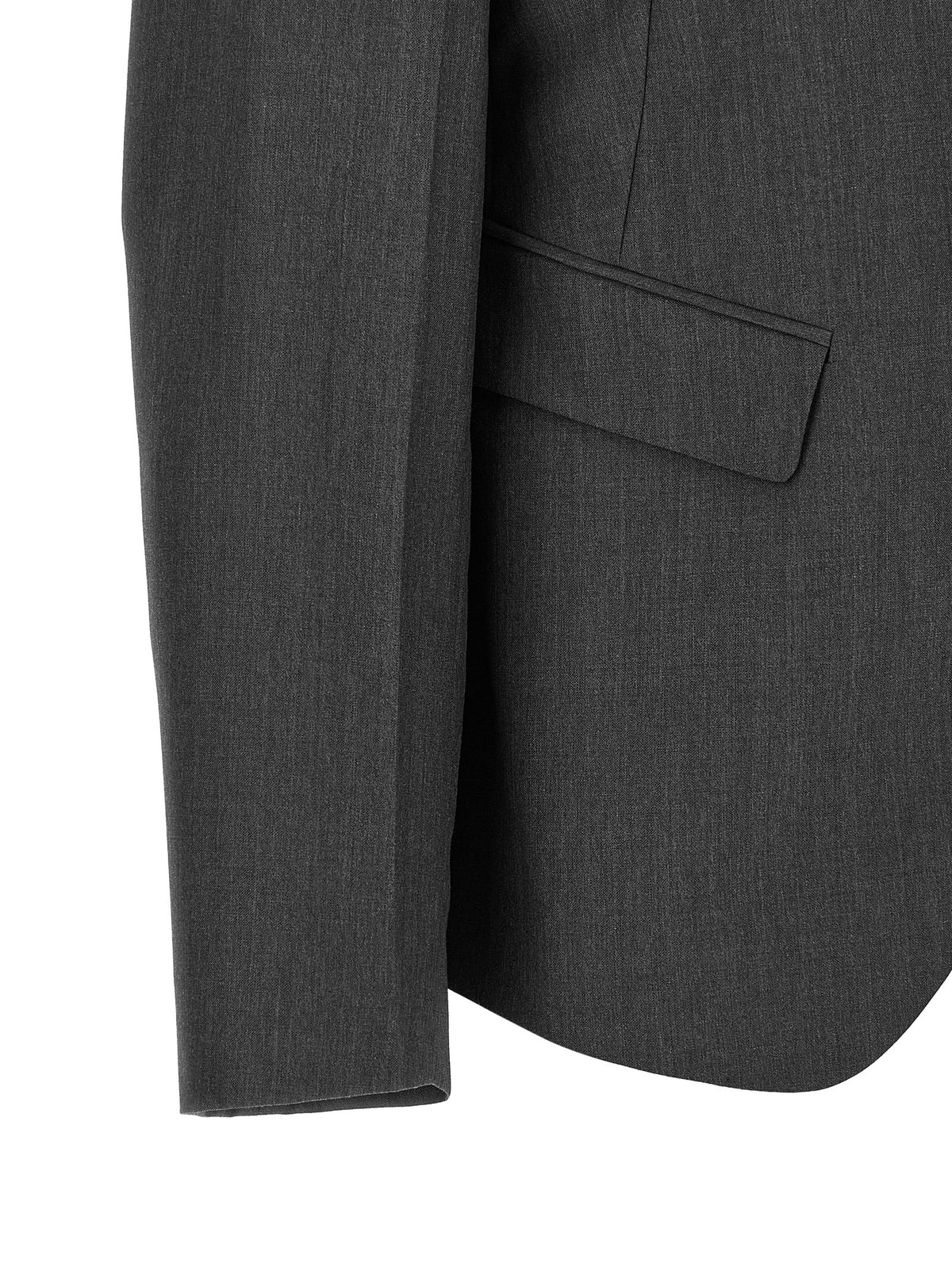 Jil Sander Women's Single Breasted Mohair Wool Blazer - Gray