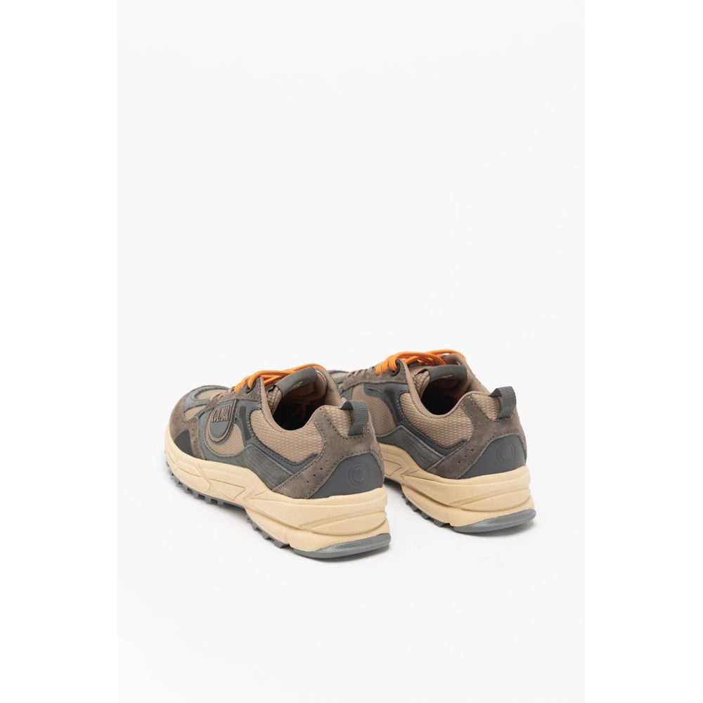 Colmar Men's Athletic Polyester Pig Suede Leather Sneakers - Brown