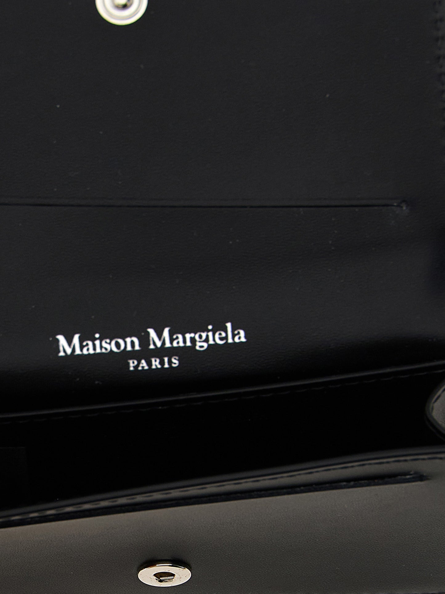 Cardholder Card Case by Maison Margiela for men in calfskin leather black features an dynamic silhouette from the Calfskin Leather Cardholder Card Case collection, highlighting dynamic card-organization for a premium and sophisticated look.