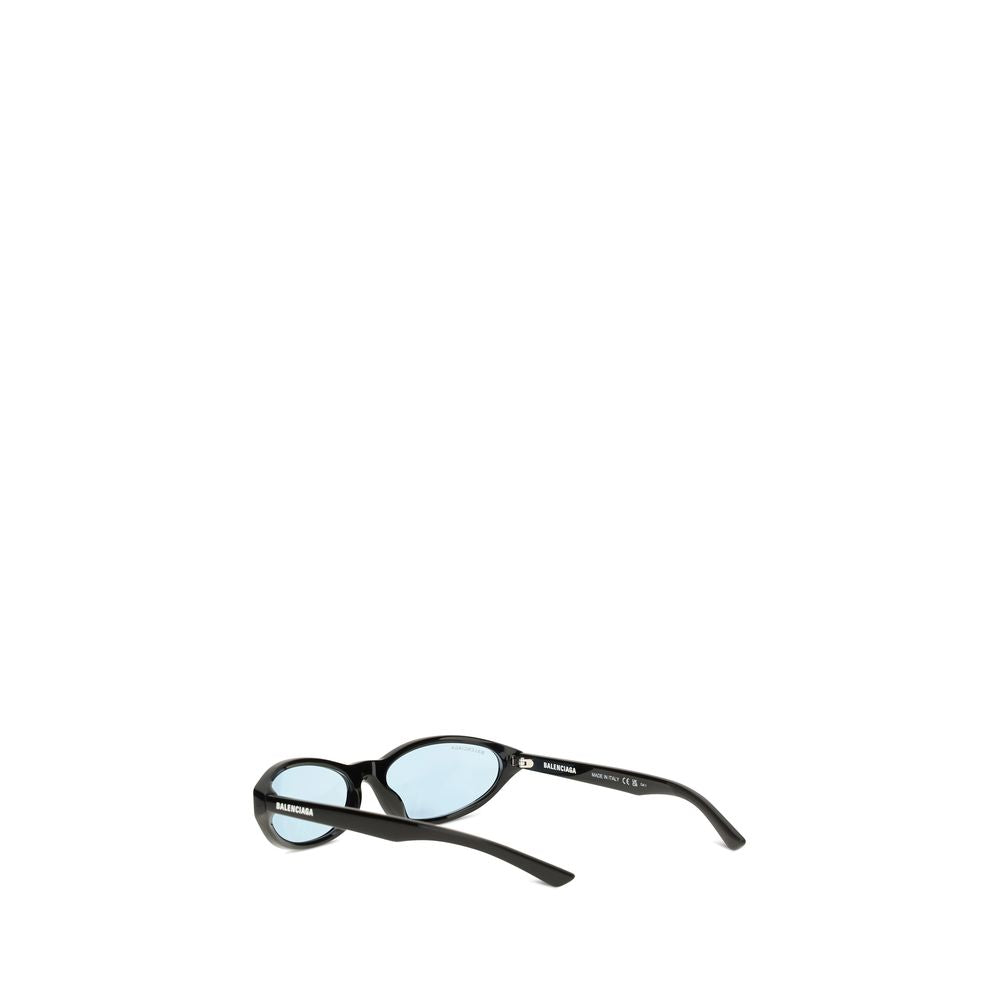 Balenciaga Round Nylon & Acetate Sunglasses - Black Signature