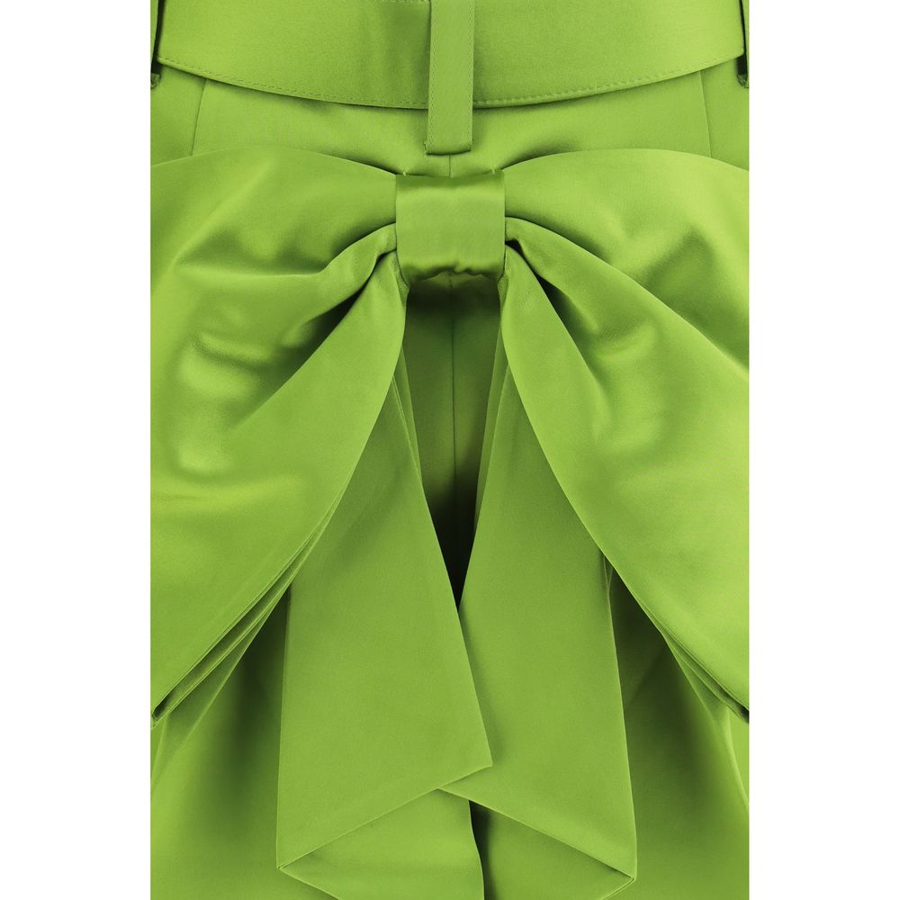Self-Portrait Women's Polyester Satin Mini Skirt - Bicolour