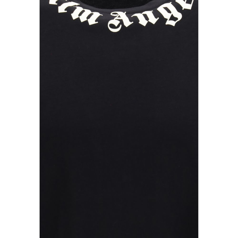 Palm Angels Men's Regular Fit Short-Sleeve Crew Neck Cotton T-Shirt - Black