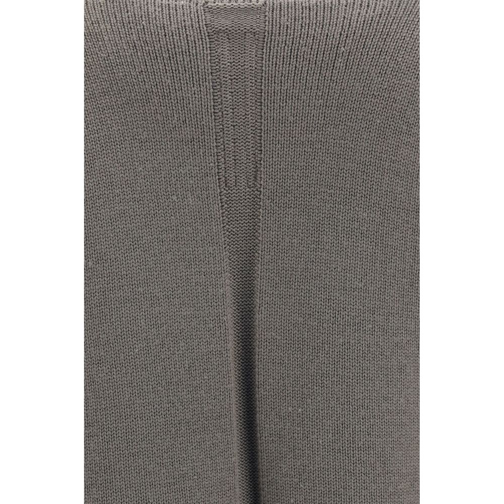 Rick Owens Women's Regular Fit Polyamide Wool Sweatshirt Hoodie - Gray Signature