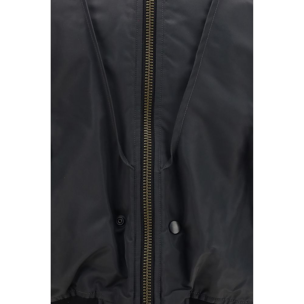 Maison Margiela Four Stitches Men's Reversible Polyamide Bomber Jacket - Multicolor White