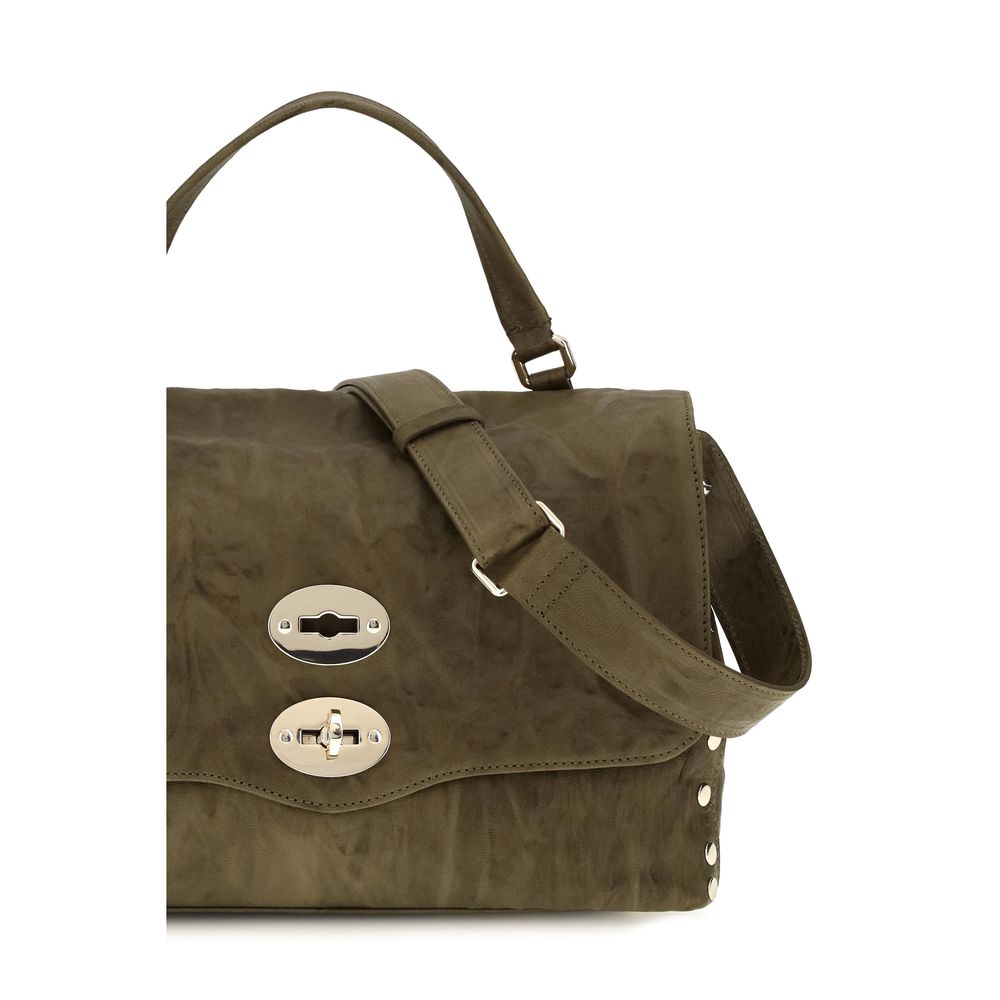 Zanellato Suede Leather Shoulder Flap Bag - Brown Signature