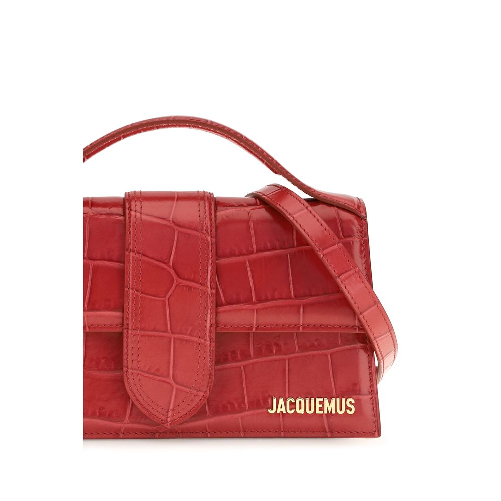 Jacquemus Le Grand Bambino Bos Taurus Calf Leather & Cotton Shoulder Flap Bag - Gold Multicolor