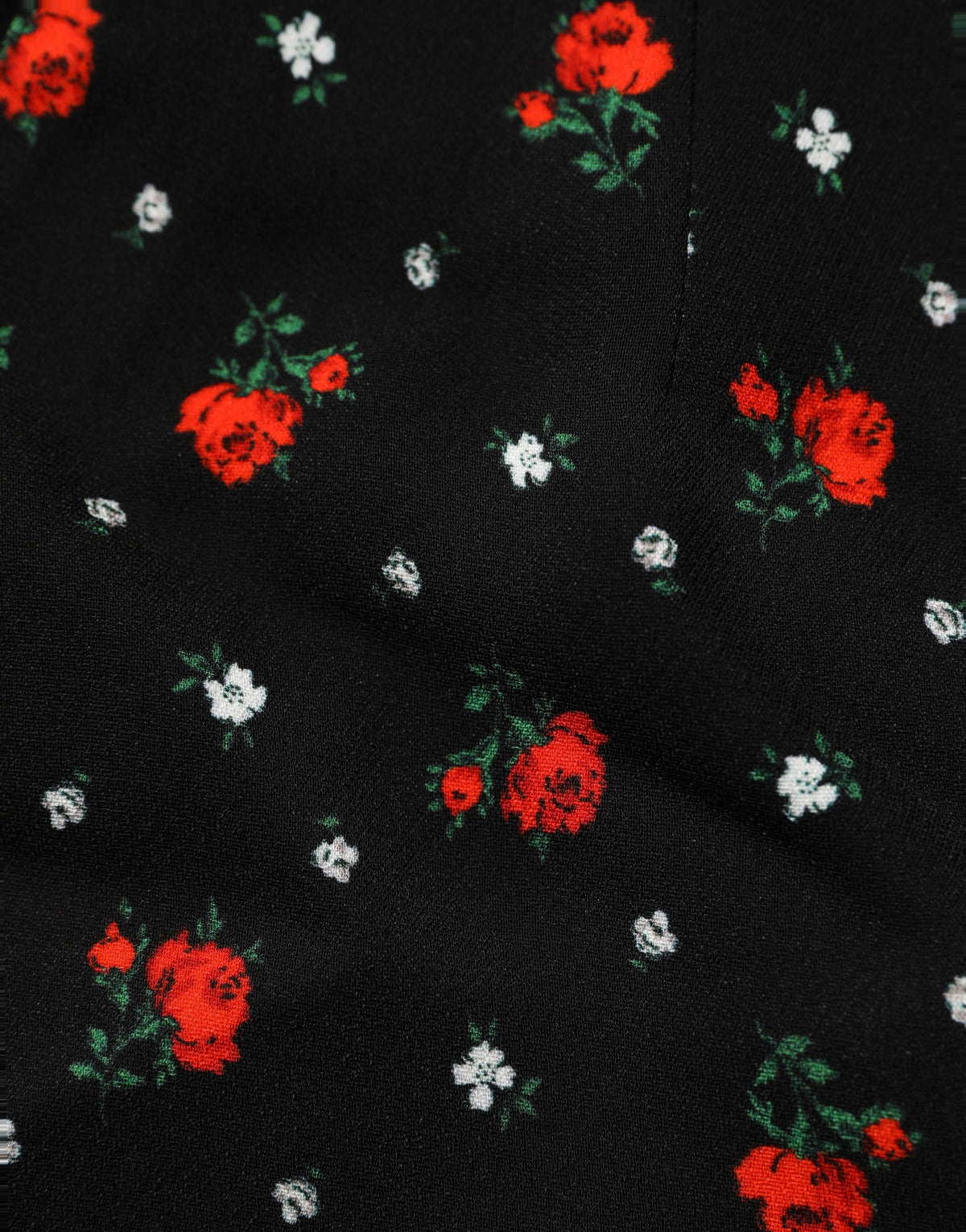 Dolce & Gabbana Women's High Rise Polyester Silk & Viscose Short Trousers - Black Floral