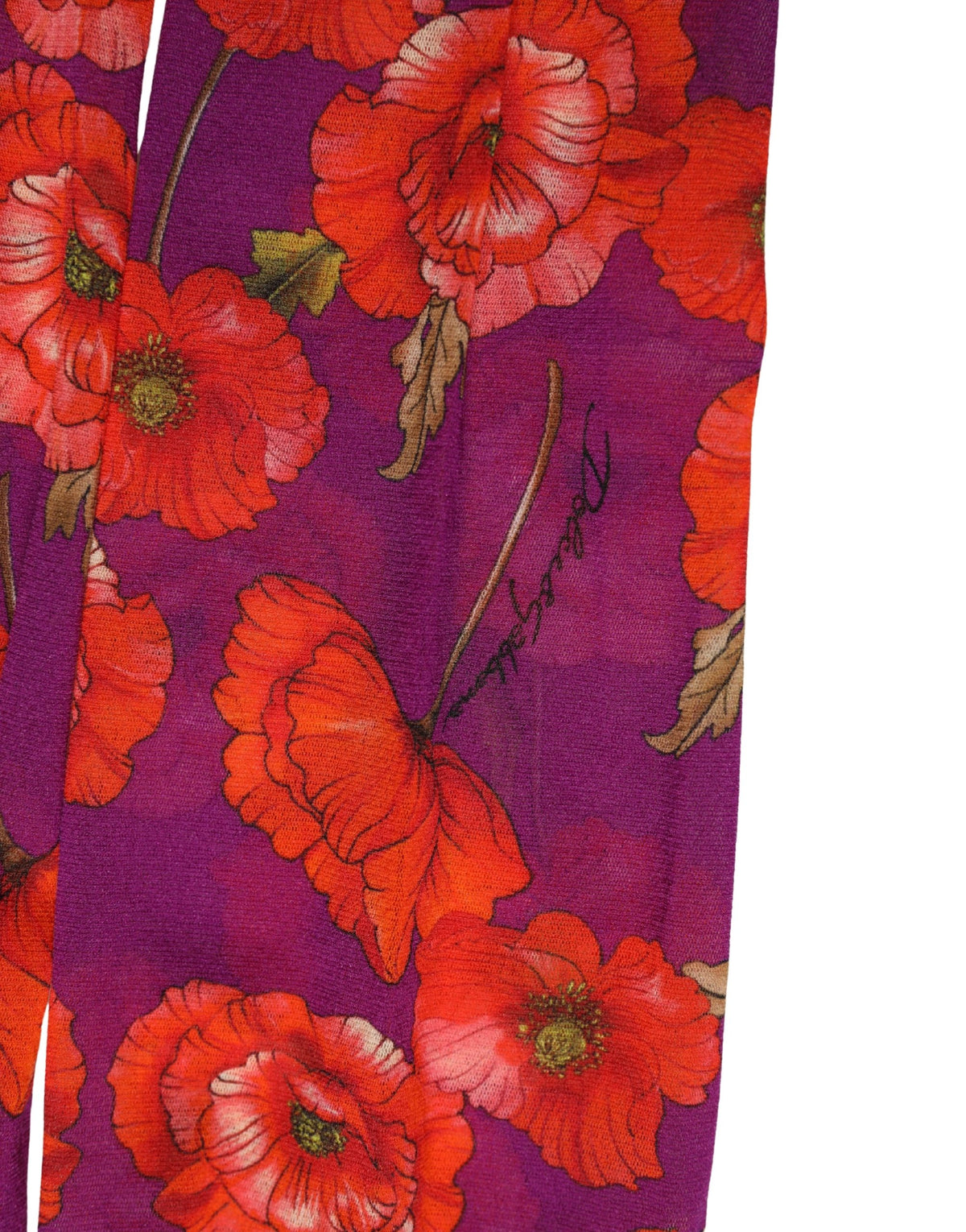 Dolce & Gabbana Women's Nylon Hosiery - Purple Floral Print