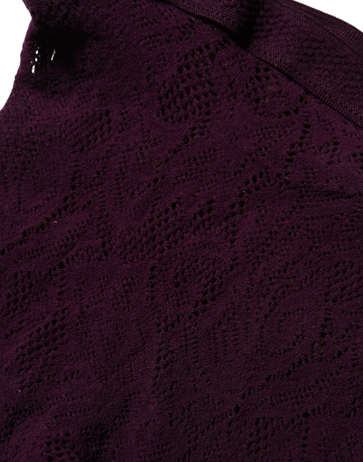 Dries Van Noten Violet Floral Fishnet Tights Stockings Pantyhose Socks