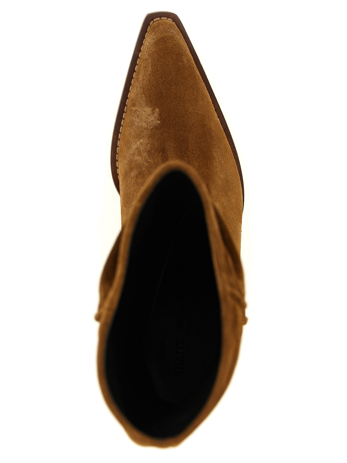 Khaite Women's Calfskin Suede Leather Chelsea Cowboy Mid-Calf Boots - Brown