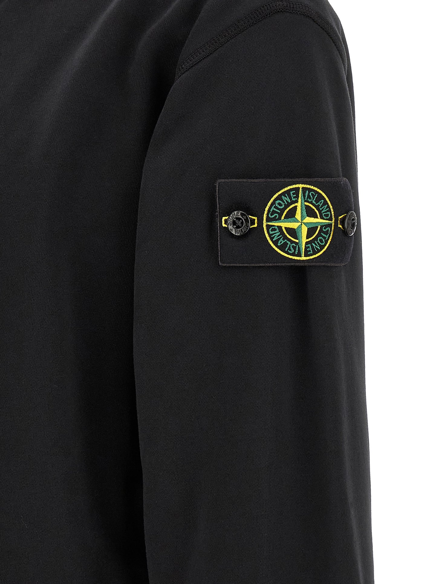 Sweatshirt Hoodie by Stone Island for men in cotton black, rose & signature features a edgy silhouette, detailed with a edgy and for a refined finish.