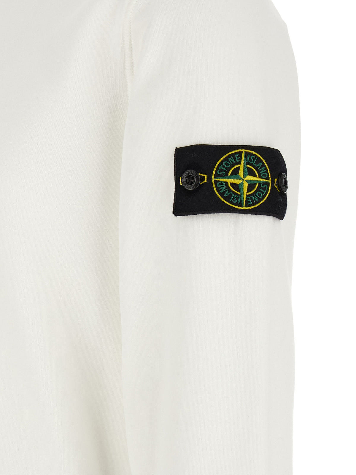 Stone Island Men's Regular Fit Organic Cotton Sweatshirt - White