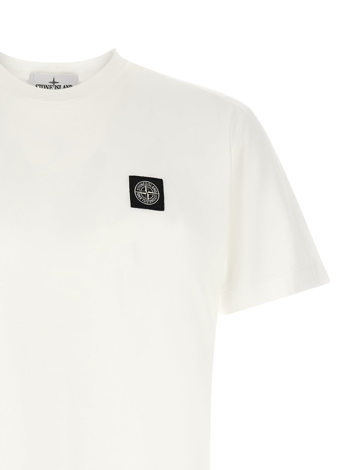 Stone Island Men's Short-Sleeve Cotton T-Shirt - White