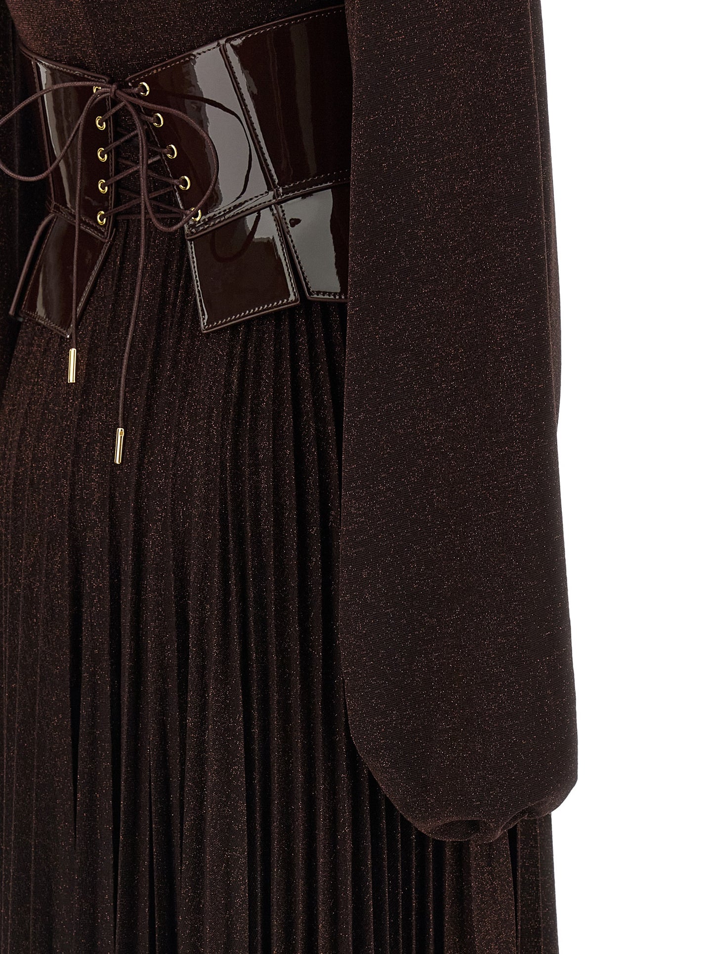 Elisabetta Franchi Brown Viscose Long Dress