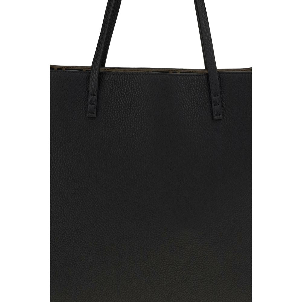 Fendi Black Calf Leather Bos Taurus Shoulder Bag
