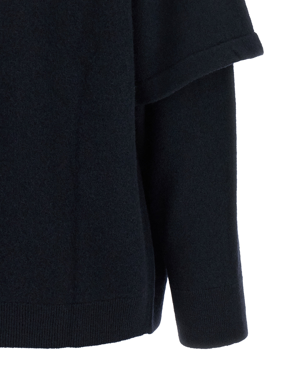 Darkpark Troy Women's Crew Neck Cashmere & Merino Wool Cardigan - Navy