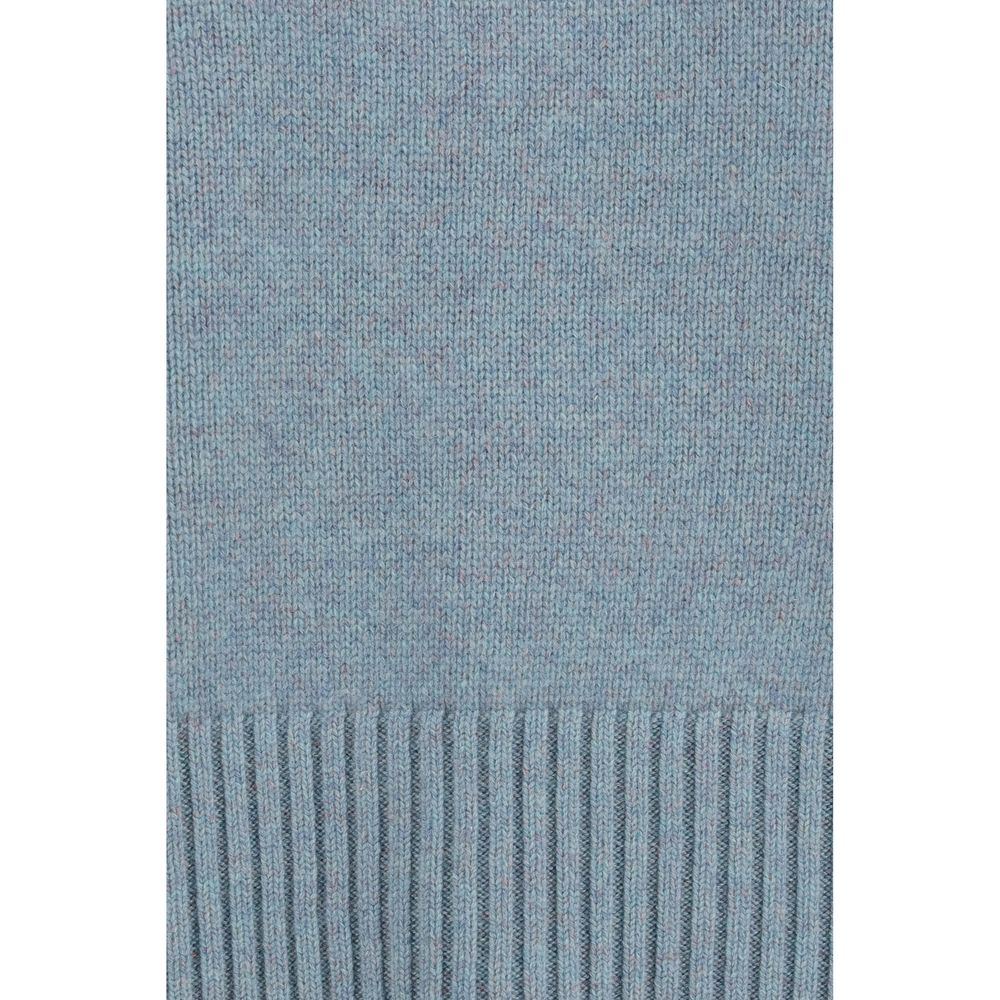 Extreme Cashmere Women's Straight Regular Fit Crew Neck Cashmere Sweatshirt - Blue