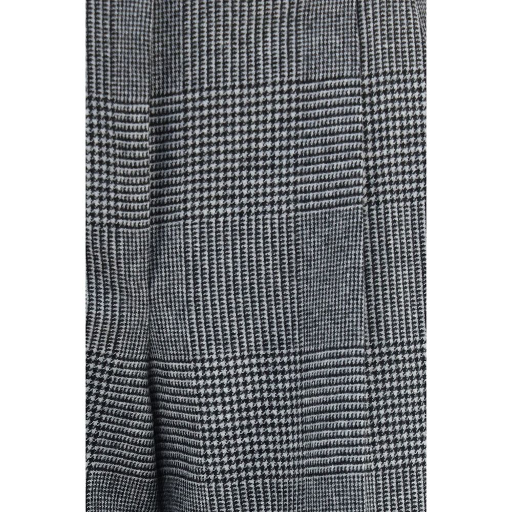 Dolce & Gabbana Women's Regular Fit Wool & Cashmere Trousers - Gray