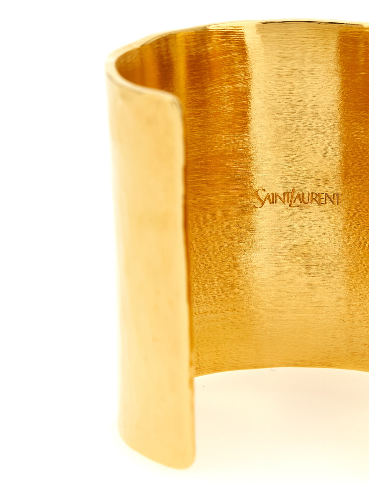 Saint Laurent Cassandre Women's Bangle Gold Brass Bracelet - Gold