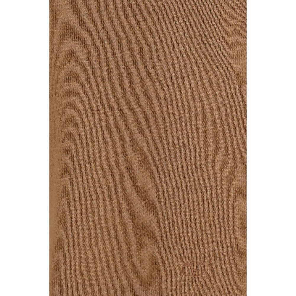 Valentino Garavani Men's Regular Fit Wool Sweatshirt - Brown