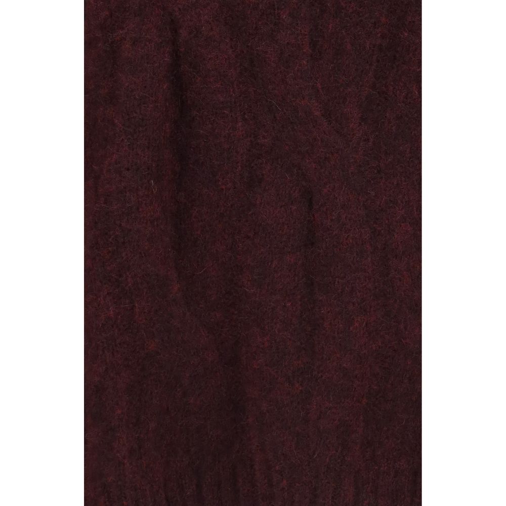 Allude Women's Regular Fit Wide Crew Neck Cashmere & Silk Sweater - Purple
