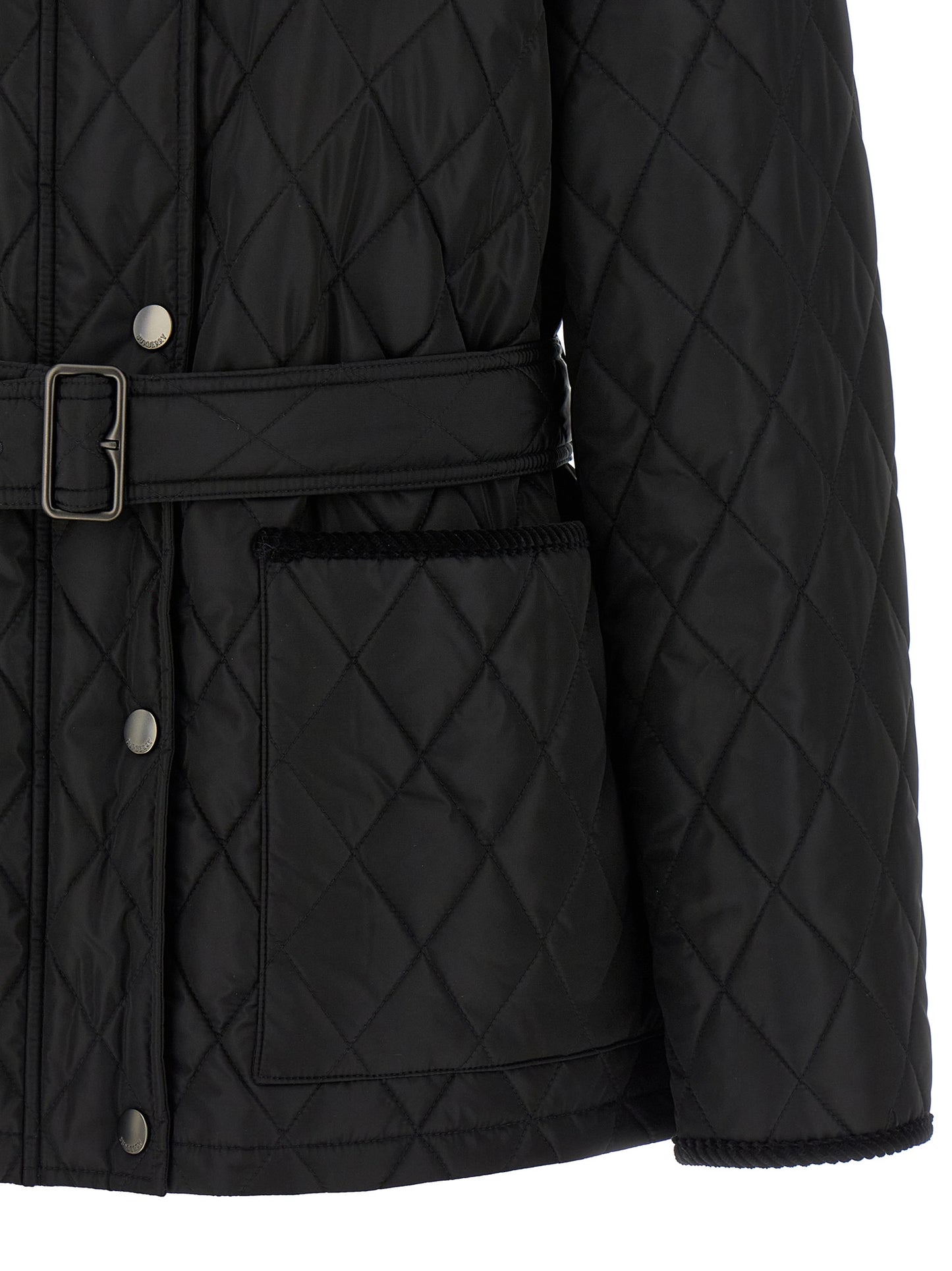 Burberry Black Polyamide Full-Length Jacket