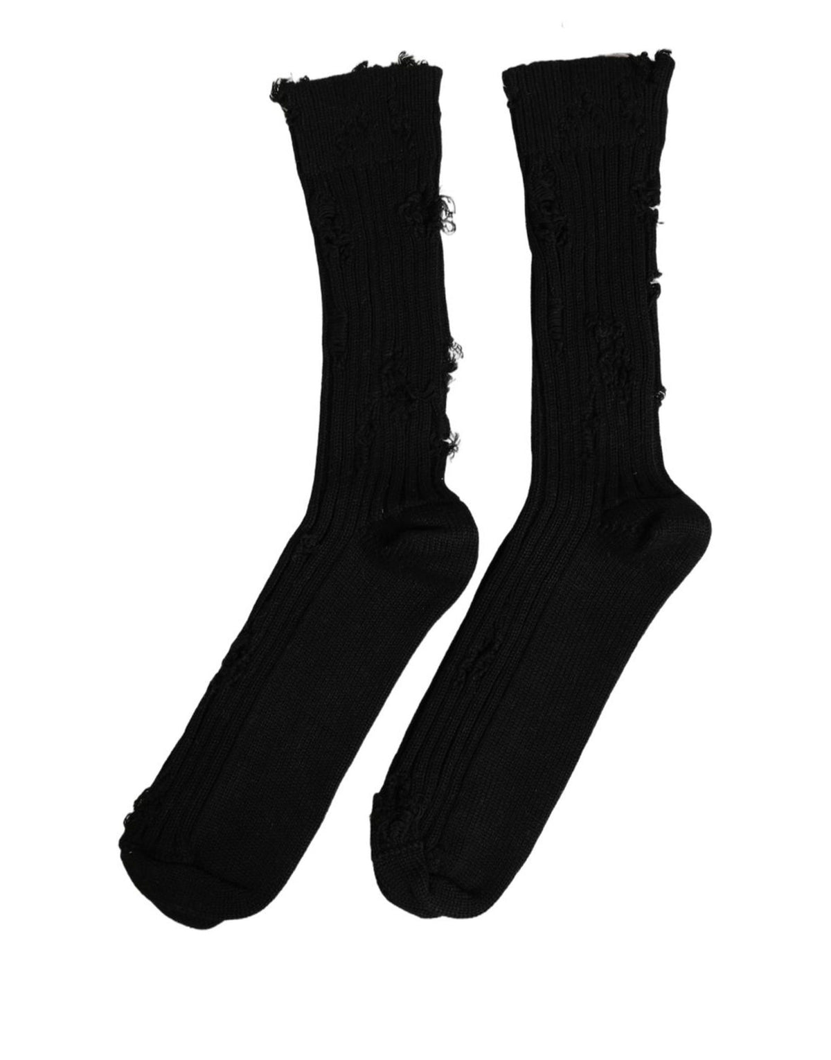 Socks by Dolce & Gabbana for men in nylon cotton & calf leather black features an utilitarian chic finish from the Men's Nylon Cotton & Calf Leather Socks collection, offering an utilitarian chic fit that ensures sophisticated comfort.