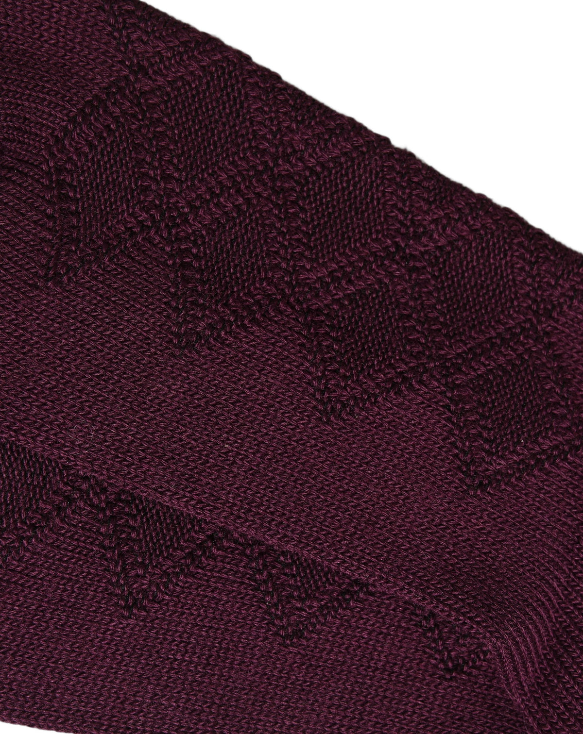 Dolce & Gabbana Men's Nylon Acrylic Wool Socks - Burgundy Patterned