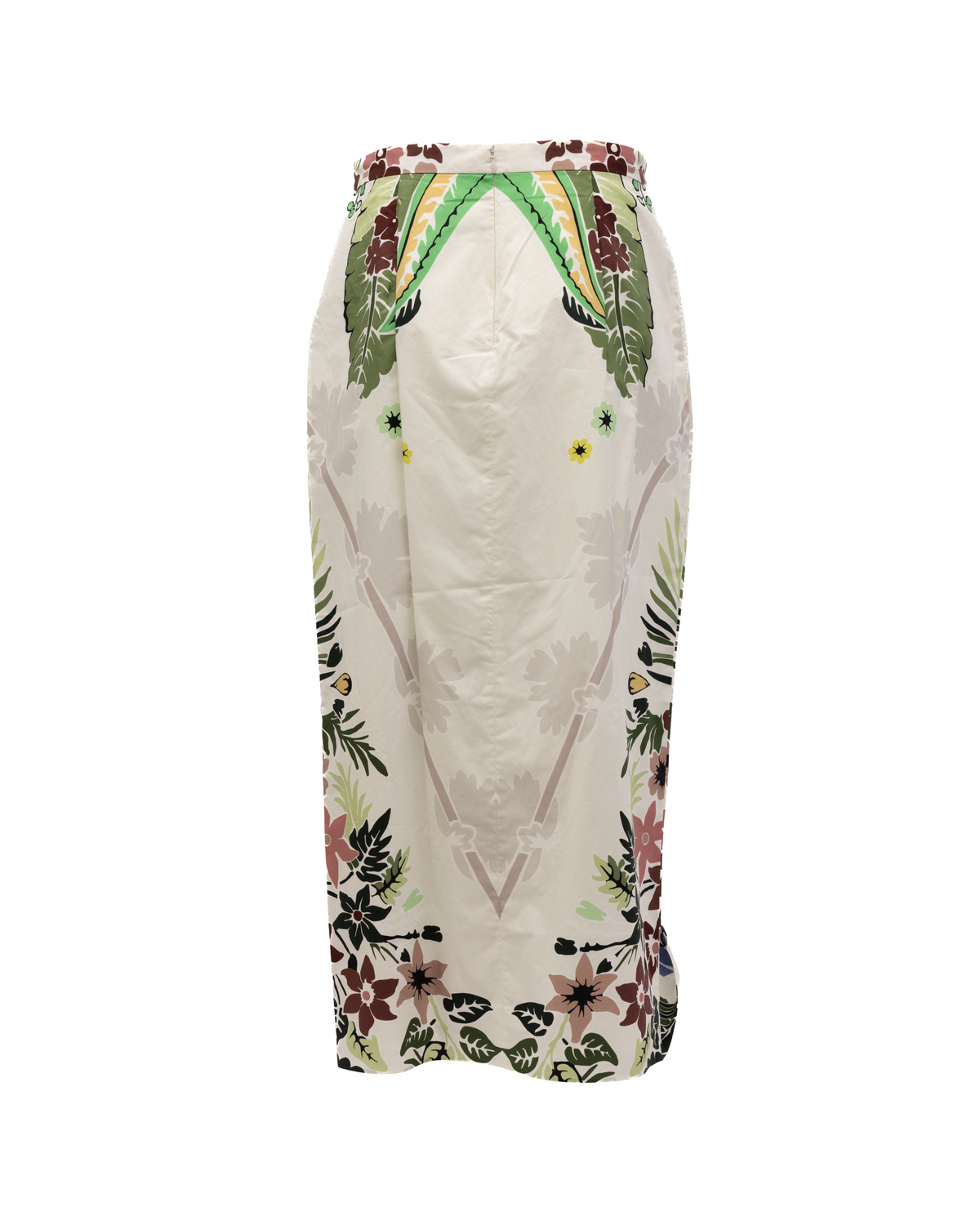 Valentino Garavani Women's Long Skirt - Beige Blue Brown Green Purple White Yellow Patterned Floral