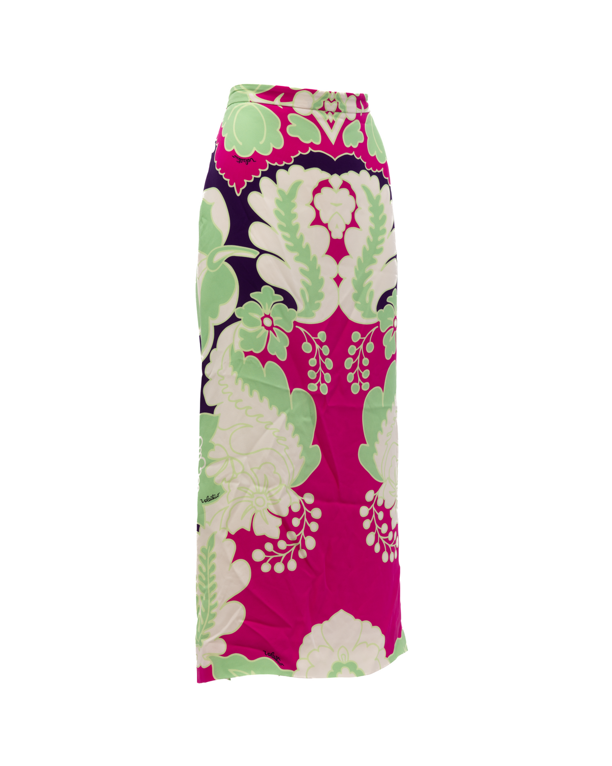 Valentino Garavani Women's Long Skirt - Dark Blue Green Magenta Multicolor Purple White
