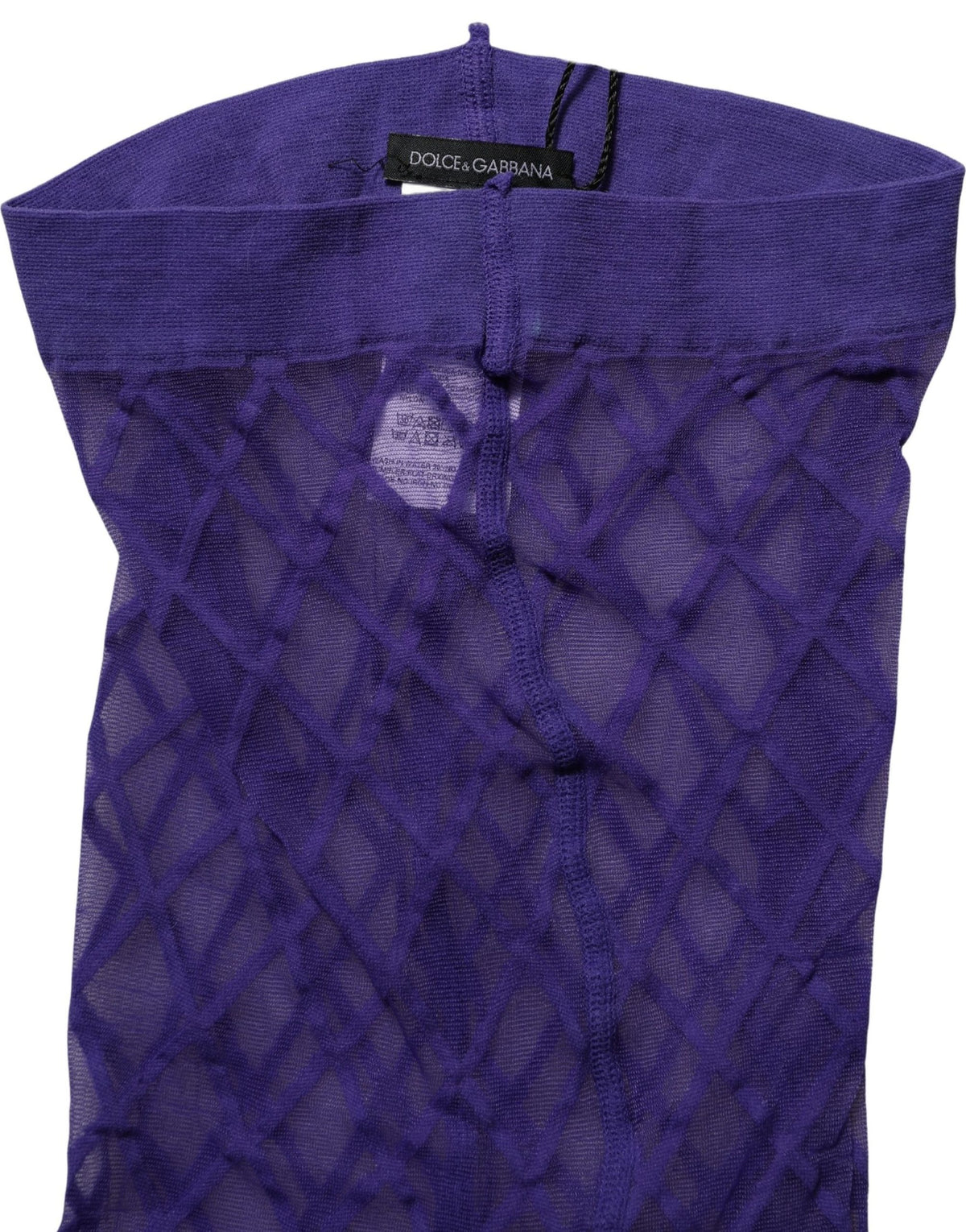 Pantyhose from Dolce & Gabbana for women in nylon purple & patterned features an chic design from the Women's Nylon Pantyhose collection, highlighting an chic silhouette.