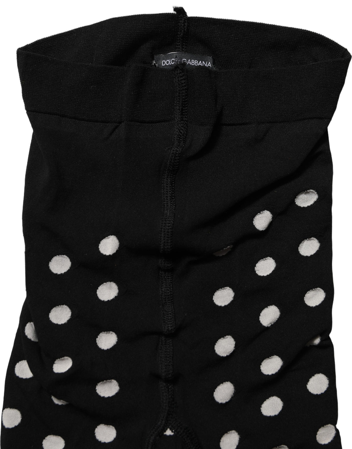 Pantyhose by Dolce & Gabbana for women in nylon and black, white & patterned showcases a discreet silhouette from the Women's Nylon Pantyhose collection.