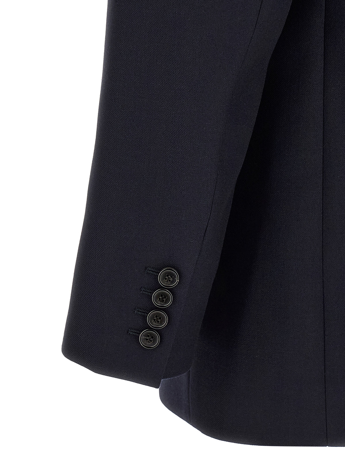 Saint Laurent Men's Padded Wool Blazer - Navy