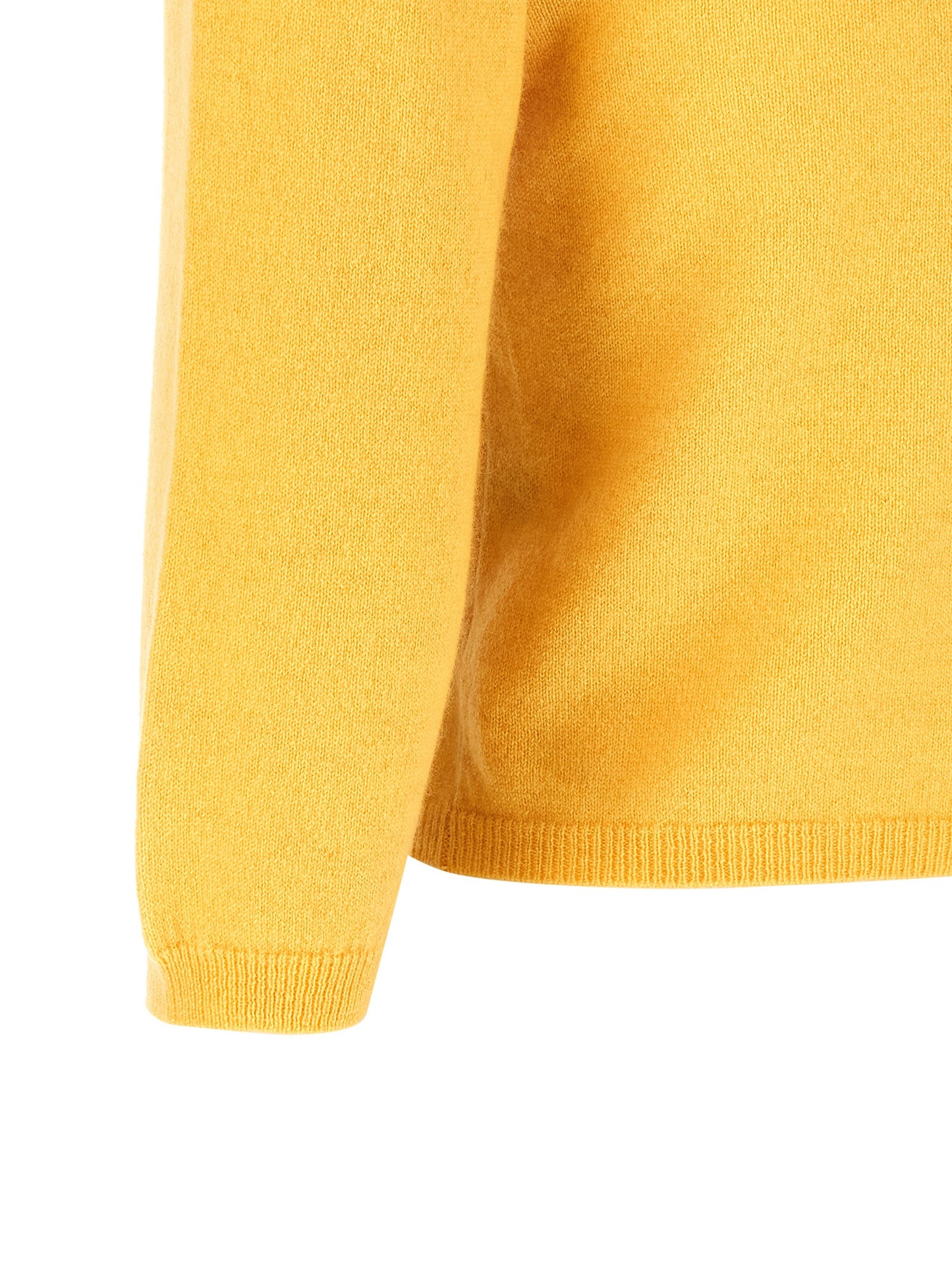 BE YOU Women's Cashmere Cardigan - Bicolour Pearl Yellow