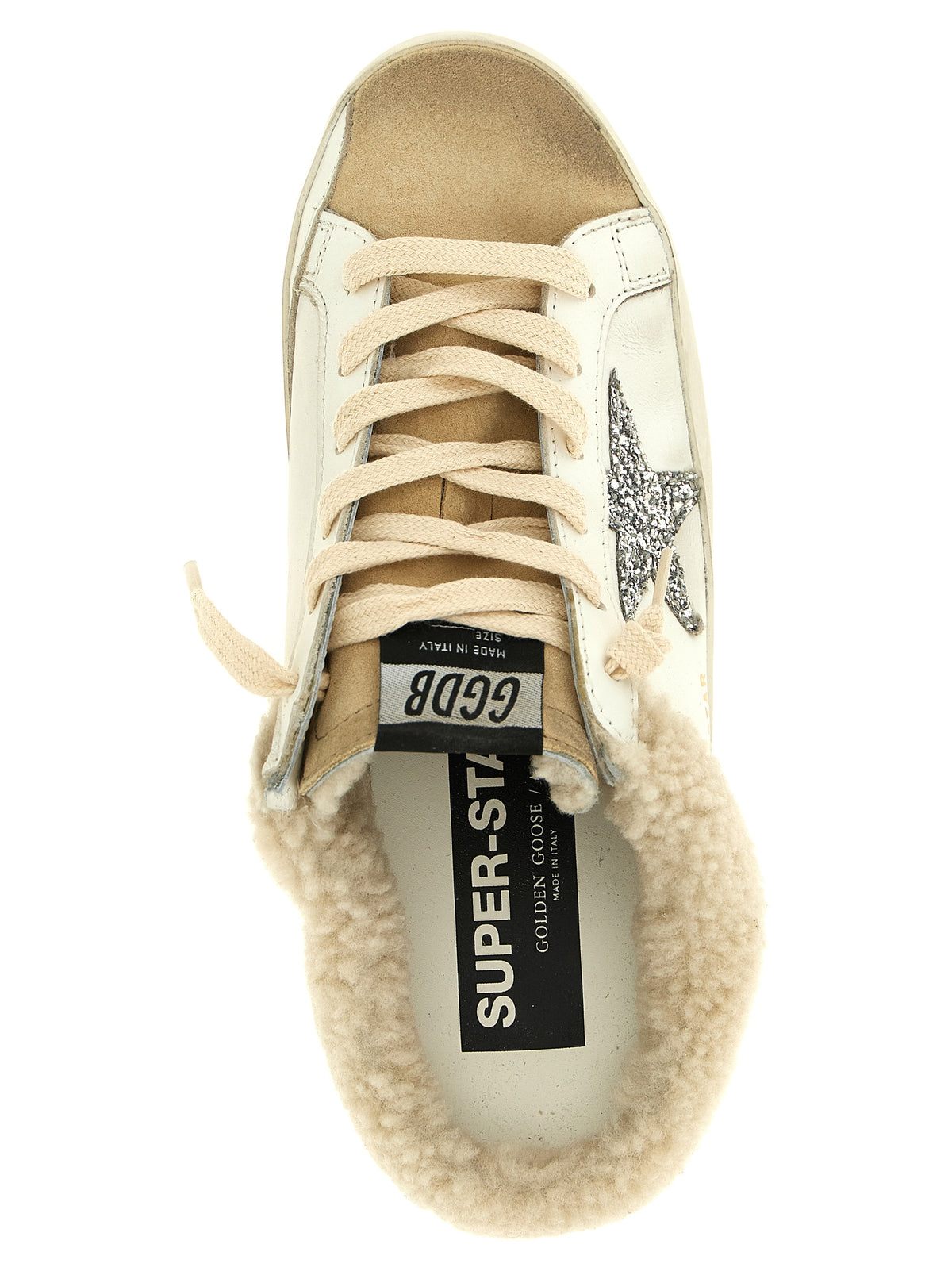 Golden Goose Star Women's Chunky Polyester Suede Leather & Cotton Sneakers - Beige Gold Silver White