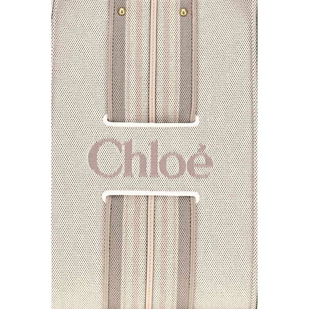 Chloé Beige Cotton Shoulder Bag