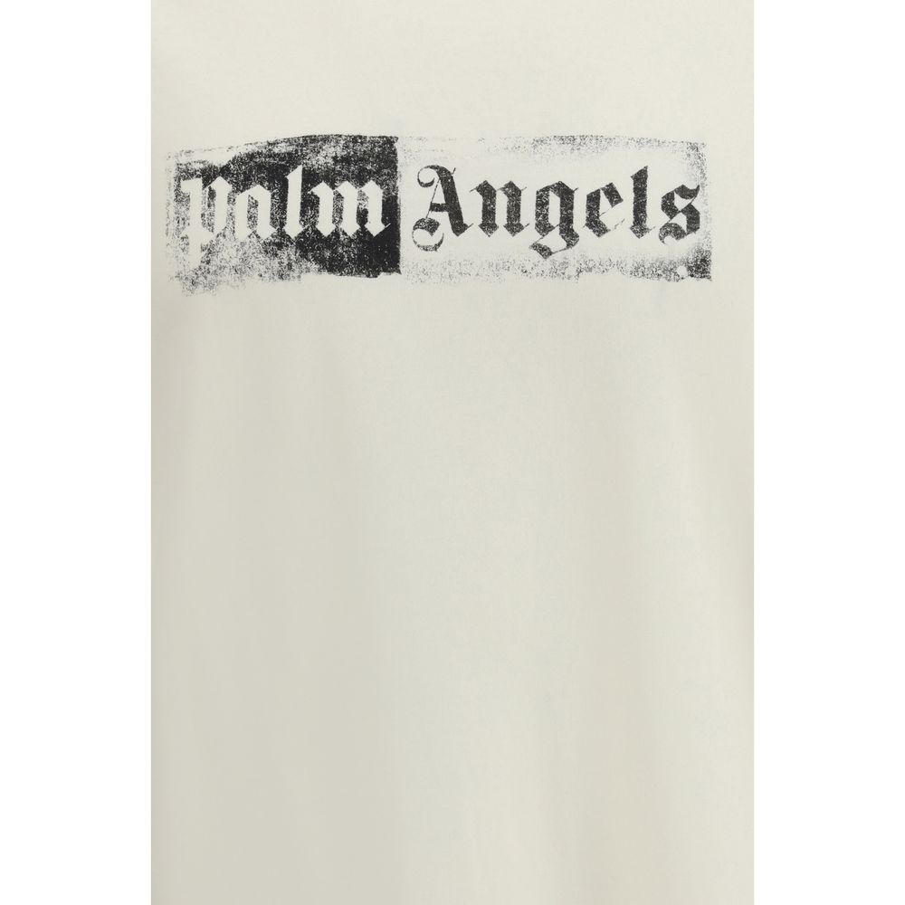 Palm Angels Beige Cotton T-Shirt
