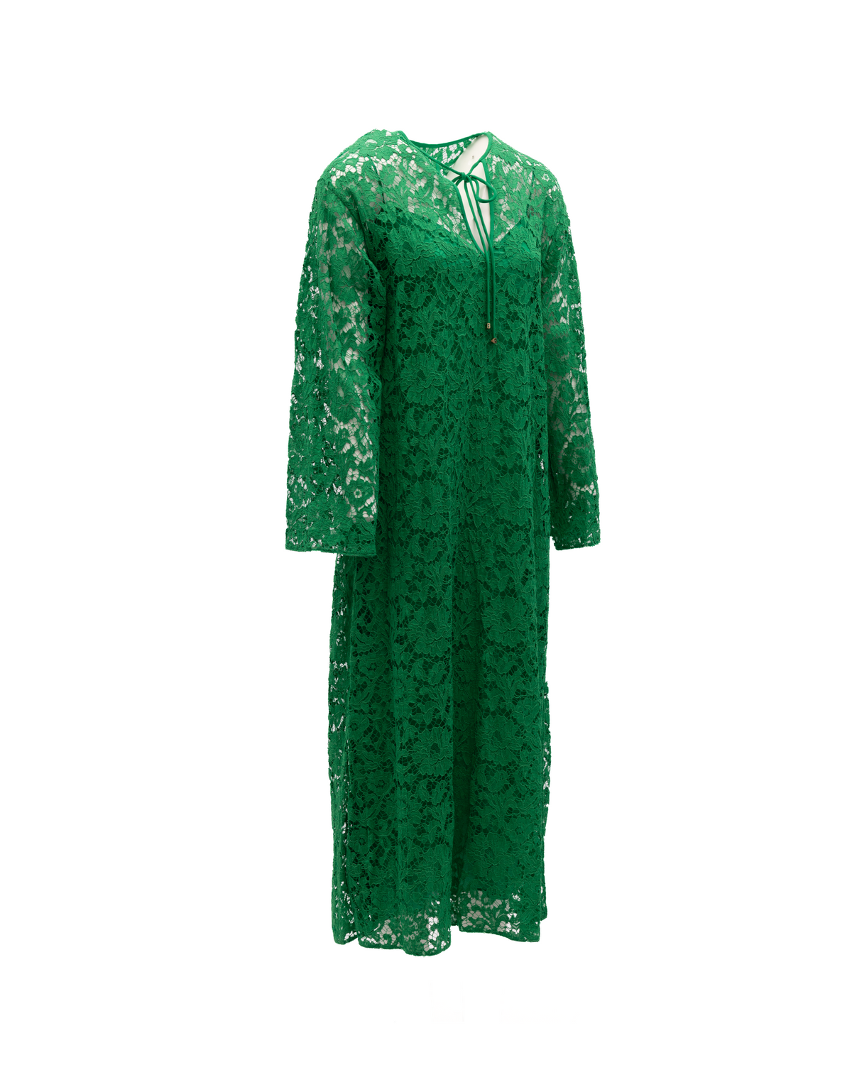 Valentino Garavani Women's Cocktail Long-Sleeve Lace Dress - Green